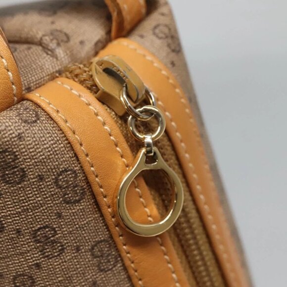 GUCCI Micro GG Supreme Clutch Bag PVC Beige Gold Auth - Picture 11 of 16